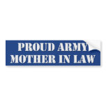 Army Mother In Law Bumper Sticker bumper stickers