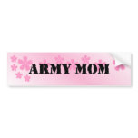 Army Mum Deep Pink bumper stickers