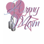 Army Mum Heart N Star t-shirts