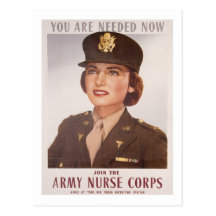 Army Nurse Corp Recruiting Post Card