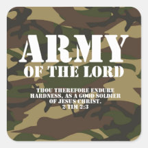 Army of the Lord Square Sticker