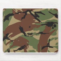 Army Pattern Mouse Pad - Yellow