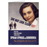 Army Propaganda Poster VD Avoid Prostitutes! Card