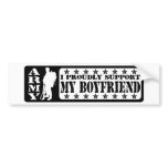 ARMY - Proudly Support Boyfriend Bumper Sticker