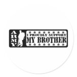 ARMY - Proudly Support Brother Stickers
