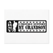 ARMY - Proudly Support Grandson Postcard