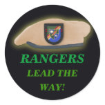 army rangers son vets scrapbooking iraq beret GI Round Sticker