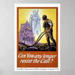 Army Recruitment WW!, Can You Resist the Call? posters
