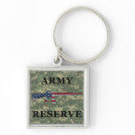 Army Reserve M16 Keychain Green