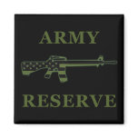 Army Reserve M16 Magnet Black Subdued