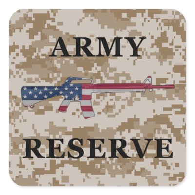 Army Reserve M16 Sticker Tan by FiringLine