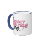 Army Sister Pink Roses N Dog Tags Mugs