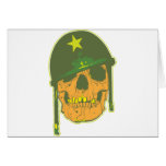 Army Skull Greeting Cards
