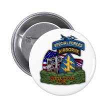 army special forces green berets veterans Button
