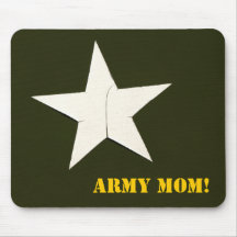 army star, Army Mum! Mouse Pads