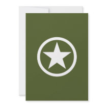 Army Star Personalized Announcement