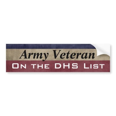 Army Veteran On the DHS List - Customisable by cowboyannie