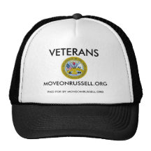 Army, VETERANS, MOVEONRUSSELL.ORG, PAID FOR BY ... Trucker Hats