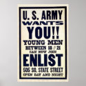 Army wants you!! posters