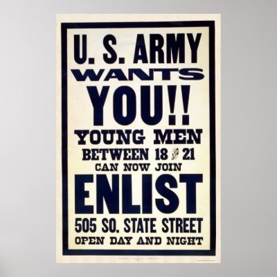 Army wants you!! print by lc_wpa