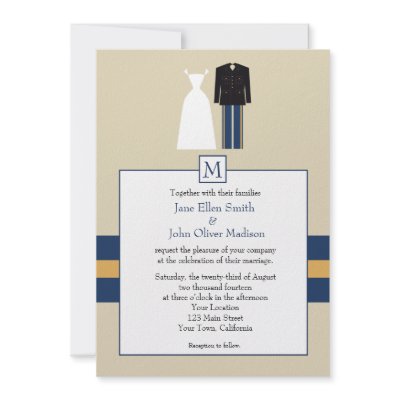 Army Wedding Invitation by dizzydesign