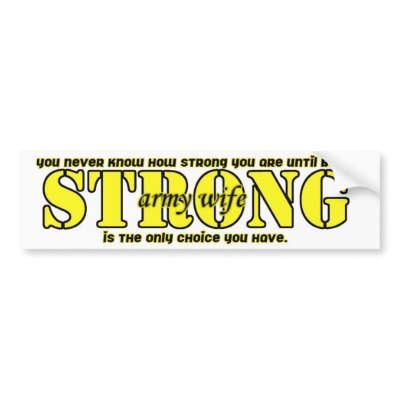 army wife bumper bumper sticker by Gina417