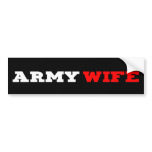 Army Wife Bumper Sticker bumper stickers