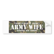 Army-Wife Bumper Stickers