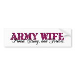 Army Wife bumper stickers