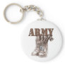 Army Wife Combat Boots N Dog Tags 1 Keychain
