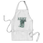 Army Wife Combat Boots N Dog Tags 2 Apron