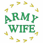 Army Wife Embroidered Polo Shirt