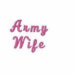 Army Wife Embroidered Shirt