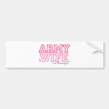 Army Wife in training Bumper Stickers