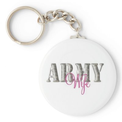 Army Wife Keychain by christi927