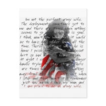 army wife poem postcards