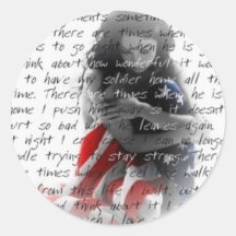 army wife poem stickers