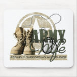 Army Wife - Proudly Supporting my Soldier Mousepad