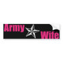 Army Wife Star Bumper Sticker
