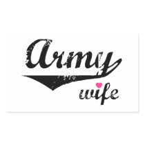 Army Wife Rectangular Sticker