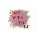 Army Wife To Be Postcard