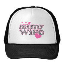 Army Wife [zebra print] Trucker Hat