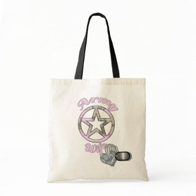 armywife star tote bags by mehorn