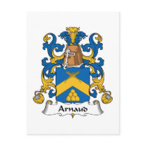 Arnaud Family Crest Post Cards
