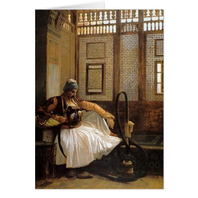 Arnaut Smoking by Jean Leon Gerome Card by cmoorecole