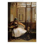 Arnaut Smoking by Jean Leon Gerome Greeting Card