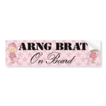ARNG Brat On Board Girl (Light Skin) bumper stickers