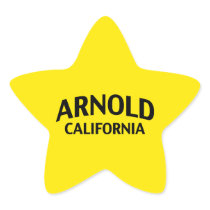 Arnold California Star Stickers