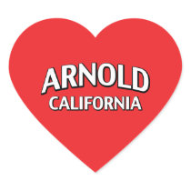 Arnold California Heart Stickers