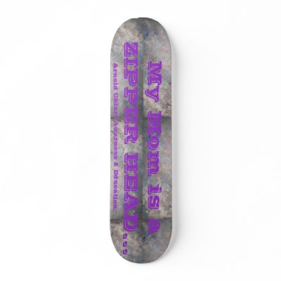 Arnold Chiari Malformation Support Awareness Skateboard Decks by roy902